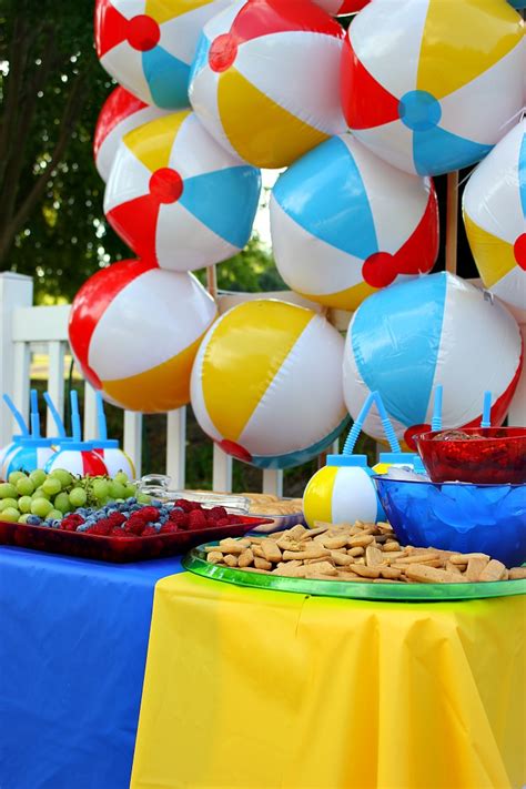 summer theme party supplies